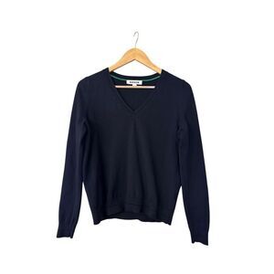 Boden Catriona Cotton V-Neck sweater Black small